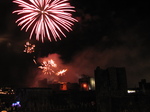 SX25039 Red fireworks over Caerphilly castle.jpg